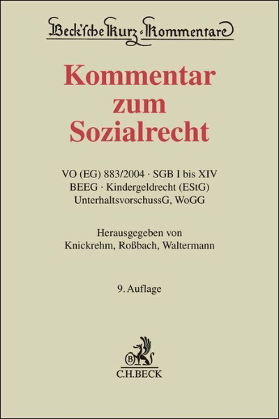 Buchcover und Innenansicht für das Buch: Kommentar zum Sozialrecht