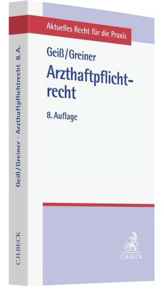 Buchcover und Innenansicht für das Buch: Arzthaftpflichtrecht