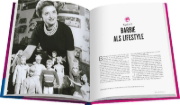Buchcover und Innenansicht für das Buch: Barbie: Her Inspiration, History, and Legacy