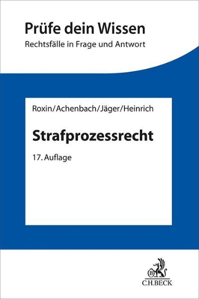 Buchcover und Innenansicht für das Buch: Strafprozessrecht