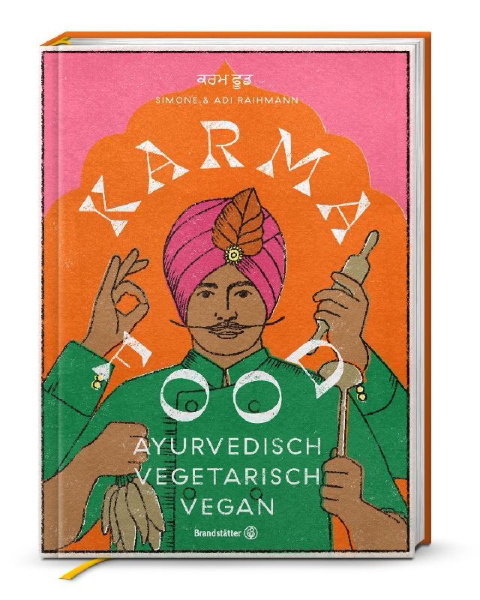 Buchcover und Innenansicht für das Buch: Karma Food