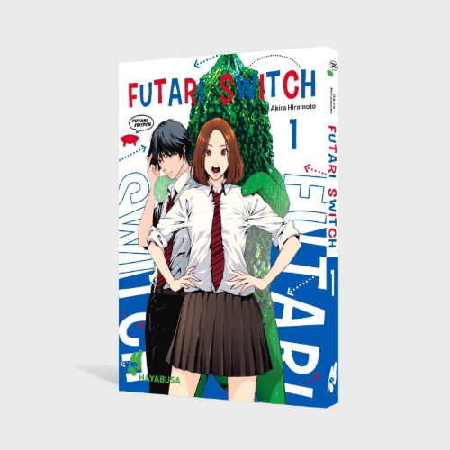 Buchcover und Innenansicht für das Buch: Futari Switch