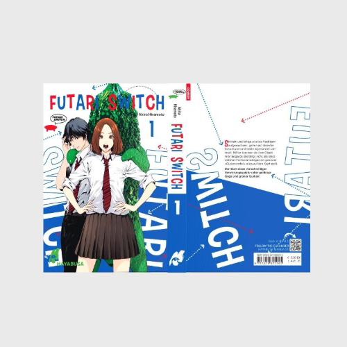 Buchcover und Innenansicht für das Buch: Futari Switch