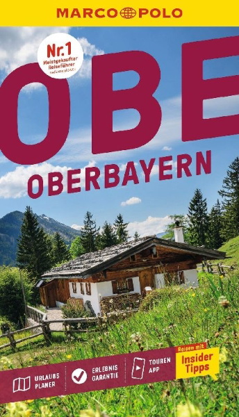 Buchcover und Innenansicht für das Buch: MARCO POLO Reiseführer Oberbayern
