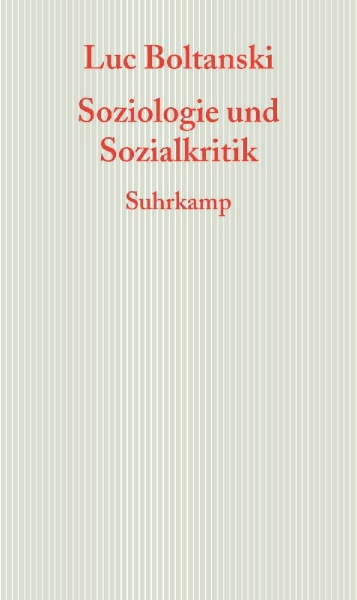 Buchcover und Innenansicht für das Buch: Sociologie et critique sociale