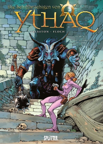 Buchcover und Innenansicht für das Buch: Die Schiffbrüchigen von Ythaq. Band 16