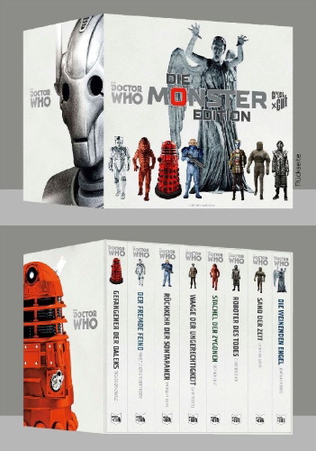 Buchcover und Innenansicht für das Buch: Doctor Who Monster-Edition: Schuber mit Band 1-8