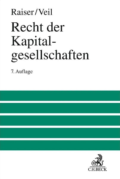 Buchcover und Innenansicht für das Buch: Recht der Kapitalgesellschaften