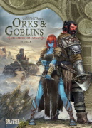 Buchcover und Innenansicht für das Buch: Orks & Goblins. Band 21 - Die Kriege von Arran