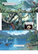 Buchcover und Innenansicht für das Buch: Un monde perdu