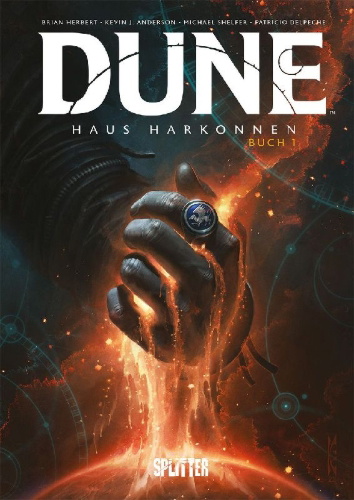 Buchcover und Innenansicht für das Buch: Dune: Haus Harkonnen (Graphic Novel). Band 1