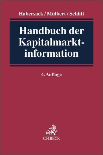 Buchcover und Innenansicht für das Buch: Handbuch der Kapitalmarktinformation