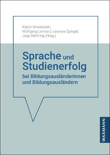 Buchcover und Innenansicht für das Buch: Sprache und Studienerfolg bei Bildungsausländerinnen und Bildungsausländern