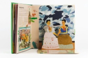 Buchcover und Innenansicht für das Buch: Art Pops: Frida Kahlo