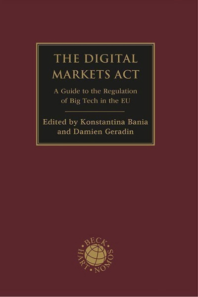 Buchcover und Innenansicht für das Buch: The Digital Markets Act