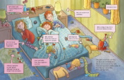 Buchcover und Innenansicht für das Buch: Fritzi und Bille - Bloß nicht allein ins Bett