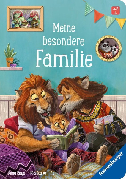 Buchcover und Innenansicht für das Buch: Mi familia es especial