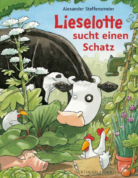 Buchcover und Innenansicht für das Buch: Lieselotte sucht einen Schatz