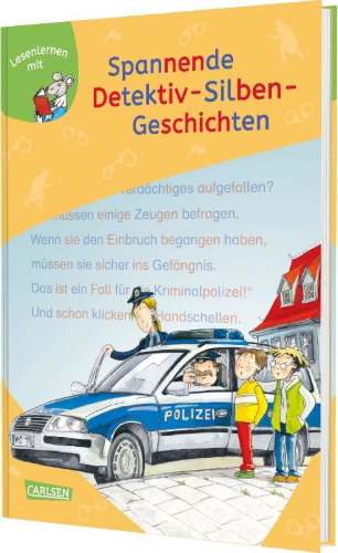 Buchcover und Innenansicht für das Buch: LESEMAUS zum Lesenlernen Sammelbände: Spannende Detektiv-Silben-Geschichten