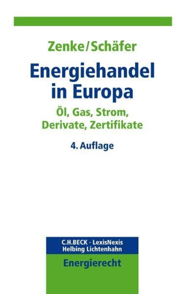 Buchcover und Innenansicht für das Buch: Energiehandel in Europa