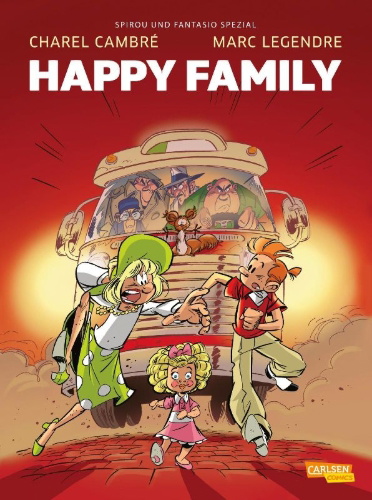 Buchcover und Innenansicht für das Buch: Robbedoes: Happy Family