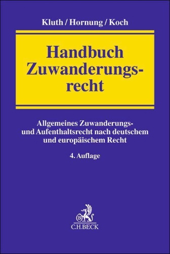 Buchcover und Innenansicht für das Buch: Handbuch Zuwanderungsrecht