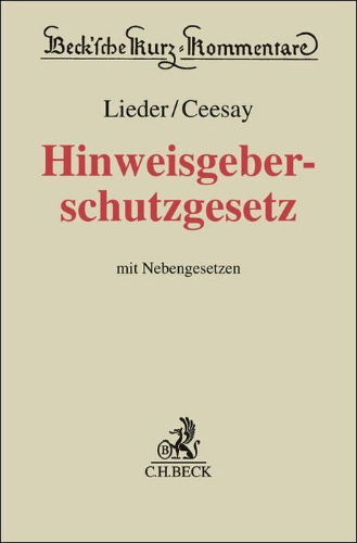 Buchcover und Innenansicht für das Buch: Hinweisgeberschutzgesetz. HinSchG