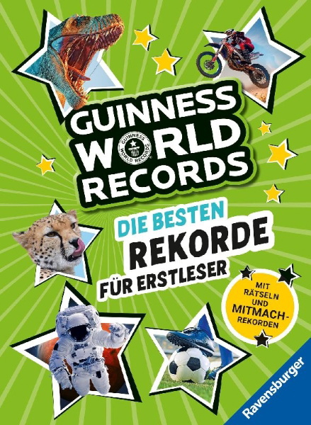 Buchcover und Innenansicht für das Buch: Guinness World Records für Erstleser - Die besten Rekorde für Erstleser
