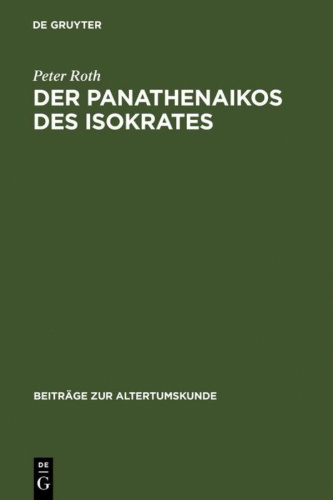 Buchcover und Innenansicht für das Buch: Der Panathenaikos des Isokrates