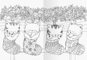 Buchcover und Innenansicht für das Buch: A Million Christmas Cats