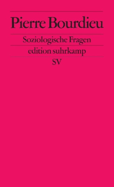 Buchcover und Innenansicht für das Buch: Questions de sociologie