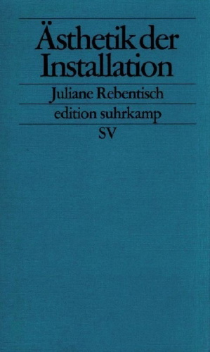 Buchcover und Innenansicht für das Buch: Ästhetik der Installation