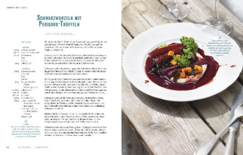 Buchcover und Innenansicht für das Buch: Vegetarische Winterküche