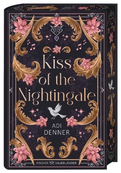 Buchcover und Innenansicht für das Buch: The Kiss of the Nightingale
