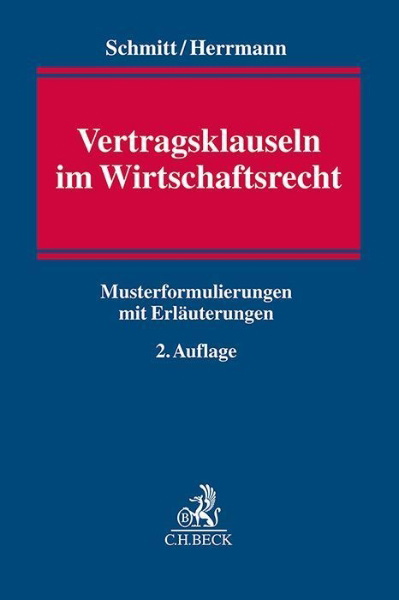 Buchcover und Innenansicht für das Buch: Vertragsklauseln im Wirtschaftsrecht