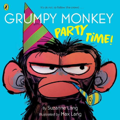 Buchcover und Innenansicht für das Buch: Grumpy Monkey Party Time!