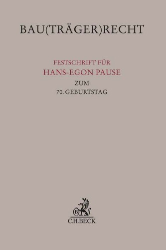 Buchcover und Innenansicht für das Buch: Bau(träger)recht
