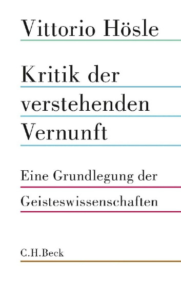 Buchcover und Innenansicht für das Buch: Kritik der verstehenden Vernunft