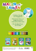 Buchcover und Innenansicht für das Buch: Malen nach Zahlen ab 3: Tiere