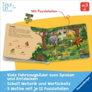 Buchcover und Innenansicht für das Buch: Ravensburger® Puzzle-Buch: Tiere der Welt