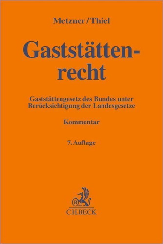 Buchcover und Innenansicht für das Buch: Gaststättenrecht