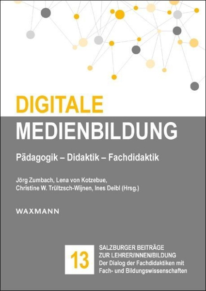 Buchcover und Innenansicht für das Buch: Digitale Medienbildung