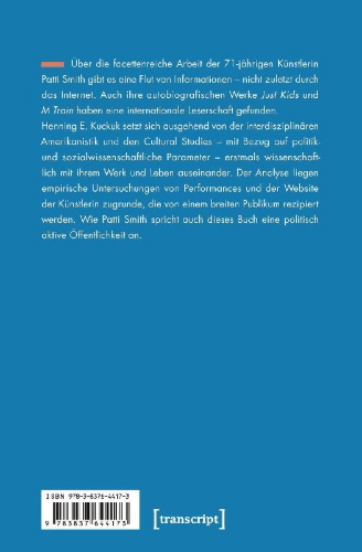 Buchcover und Innenansicht für das Buch: Patti Smiths kosmopolitische Stimme