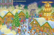 Buchcover und Innenansicht für das Buch: Mein Christkind-Wimmelbuch