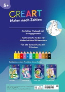 Buchcover und Innenansicht für das Buch: CreArt Malen nach Zahlen ab 5: Pferde