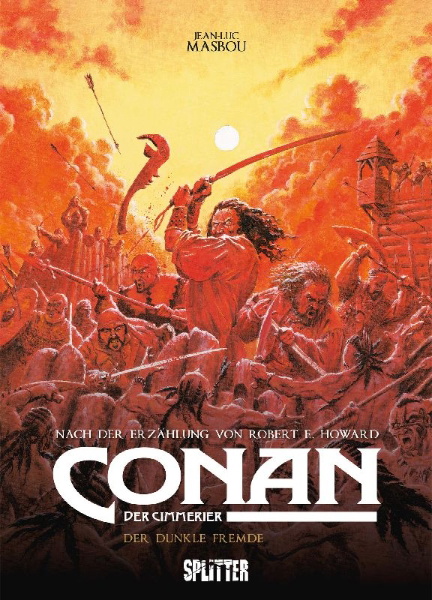 Buchcover und Innenansicht für das Buch: Conan der Cimmerier: Der dunkle Fremde