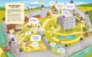 Buchcover und Innenansicht für das Buch: Time Travel Sleepover Knights and Castles