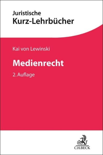 Buchcover und Innenansicht für das Buch: Medienrecht