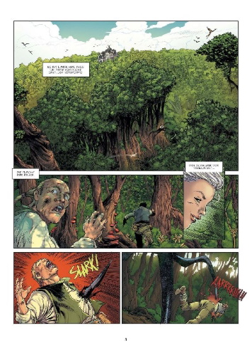 Buchcover und Innenansicht für das Buch: Les Forêts d'Opal 15