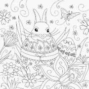 Buchcover und Innenansicht für das Buch: Mein Malblock: Frohe Ostern